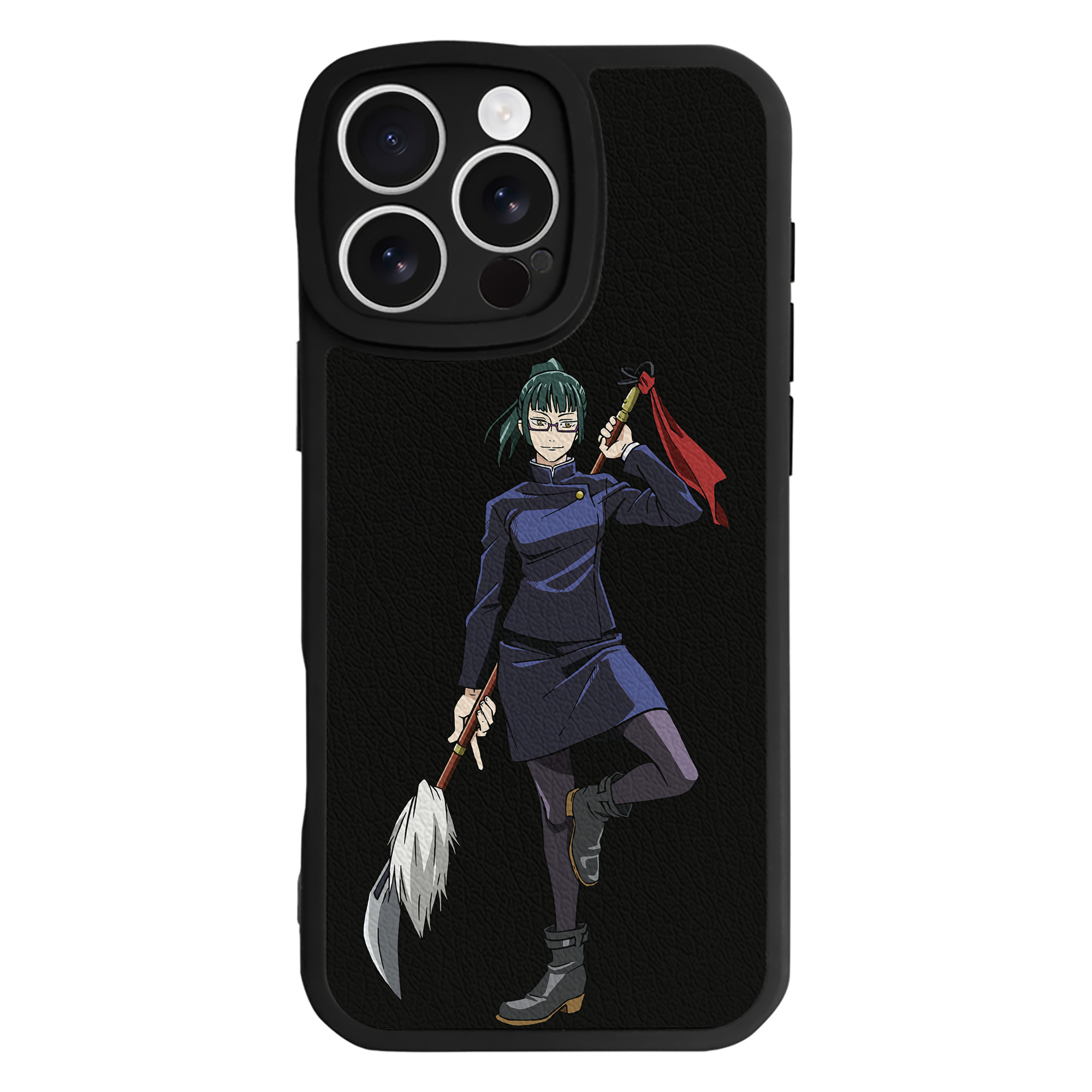 （画像用） 呪術廻戦 Jujutsu Kaisen 【iPhone 16シリーズ対応】シリコンスマホケース（レザー調） 材質：シリコン